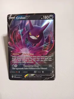 Crobat V 044/072 - Shining Fates - Ultra Rare Holo Pokemon Card Near Mint - Image 1