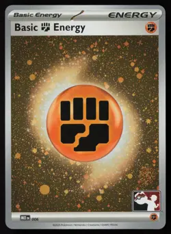 Pokemon Basic Fighting Energy - (Cosmos Holo) 006 MEE Prize Pack Series 8 - NM - Image 1