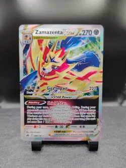 POKEMON ZAMAZENTA VSTAR 099/159 ULTRA RARE CROWN ZENITH NM CONDITION - Image 1