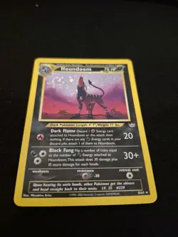 2001 Pokemon Neo Revelation Houndoom Holo Rare #8/64 - Image 1