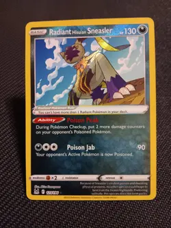 Radiant Hisuian Sneasler 123/196 Lost Origin Ultra Rare Pokemon TCG Card NM/MINT - Image 1