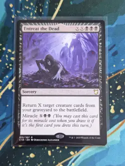 MTG Entreat the Dead - NM - Commander 2018 - Image 1