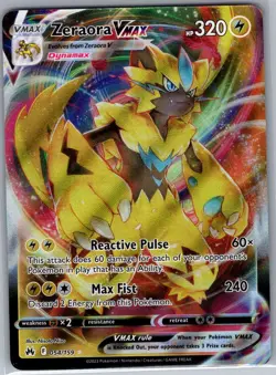 Zeraora VMAX 054/159 Crown Zenith - Pokemon Card - NM - Image 1