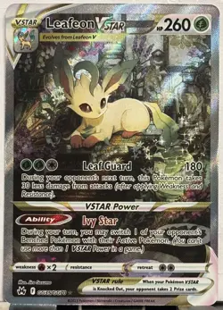 Leafeon VSTAR GG35/GG70 Crown Zenith: Galarian Gallery Ultra Rare Pokemon Card - Image 1