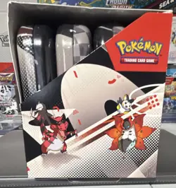 Pokemon Scarlet and Violet Black Bolt/White Flare Mini Tin Display - Image 2