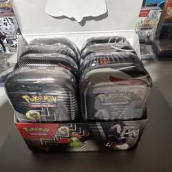 Pokemon Scarlet and Violet Black Bolt/White Flare Mini Tin Display - Image 5