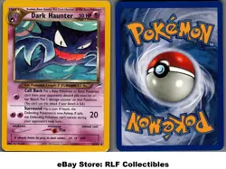 2002 Pokemon, Neo Destiny, #36/105 Dark Haunter, Uncommon - Image 1