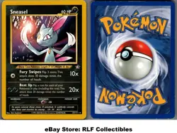 2000 Pokemon, Neo Genesis, #25/111 Sneasel, Rare - Image 1