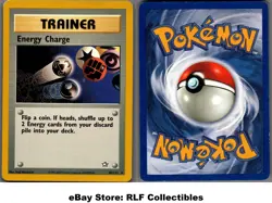 2000 Pokemon, Neo Genesis, #85/111 Energy Charge, Rare - Image 1
