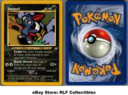 2001 Pokemon, Neo Revelation, #24/64 Sneasel, Rare (b) - Image 1