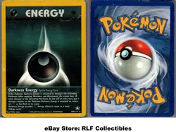 2000 Pokemon, Neo Genesis, #104/111 Darkness Energy, 1st Edition, Rare - Image 1