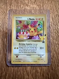 Birthday Pikachu 24/53 - Celebrations 2021 - Ultra Rare Holo - Pokemon TCG - Image 1