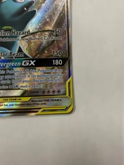 2019 POKEMON SM BLACK STAR PROMO SM167 FULL ART/CELEBI & VENUSAUR GX TAG TEAM NM - Image 5
