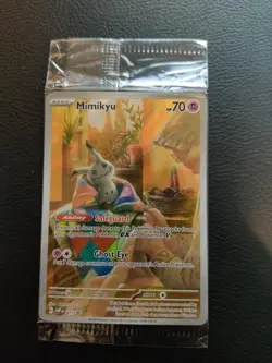 Pokemon TCG - Mimikyu Sealed Black Star Promo SVP 075 Paldean Fates - Image 1
