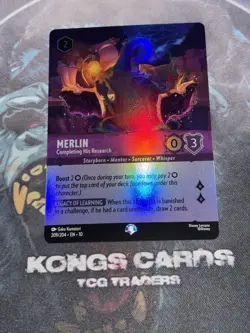 209/204 Merlin - Completing His Research EPIC Disney Lorcana Set 10 - Image 1