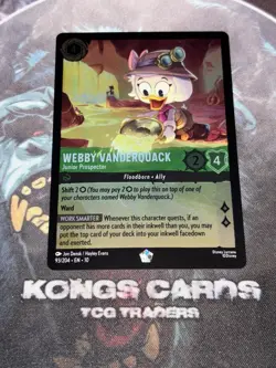93/204 Webby Vanderquack - Junior Prospector LEGENDARY FOIL Disney Lorcana - Image 1