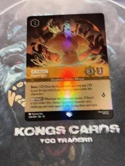 206/204 Gaston - Frightful Bully EPIC Disney Lorcana Set 10 - Image 1