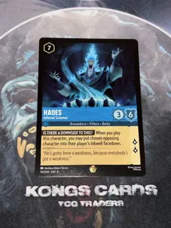 Lorcana Fabled Hades Infernal Schemer LEGENDARY Non Foil 151/204 NM Disney New - Image 1