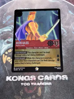 118/204 Hercules - Mighty Leader LEGENDARY FOIL Disney Lorcana Set 10 - Image 1