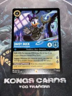 154/204 Daisy Duck - Paranormal Investigator LEGENDARY NON FOIL Disney Lorcana - Image 1