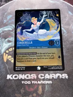 155/204 Cinderella - Dream Come True LEGENDARY FOIL Disney Lorcana Set 10 - Image 1