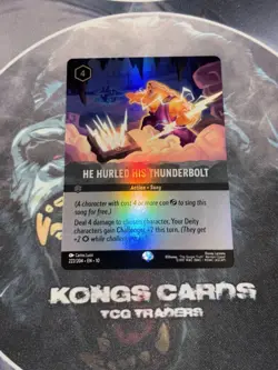 222/204 He Hurled His Thunderbolt EPIC Disney Lorcana Set 10 - Image 1