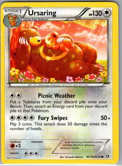 Ursaring RC16/RC25 Reverse Holo Legendary Treasures - Pokemon Card - NM - Image 1