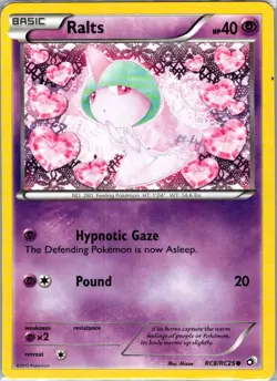 Ralts RC8/RC25 Reverse Holo Legendary Treasures - Pokemon Card - NM - Image 1