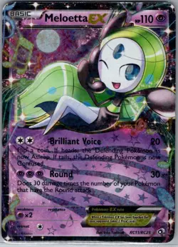 Meloetta EX RC11/RC25 Legendary Treasures Radiant Collection - Pokemon Card - LP - Image 1