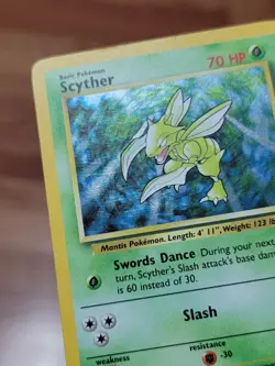 MP Scyther 017/130 Base Set 2 Holo Rare Pokemon Card - Image 2