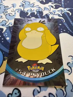 Topps Pokemon #54 Psyduck HOLO/FOIL CARD - BLUE LABEL - TV Animation Edition - Image 1