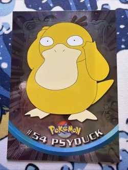 Topps Pokemon #54 Psyduck HOLO/FOIL CARD - BLUE LABEL - TV Animation Edition - Image 2