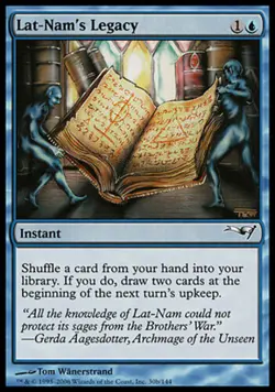 1x Lat-Nam's Legacy Light Play, English Coldsnap Theme Decks MTG Magic - Image 1
