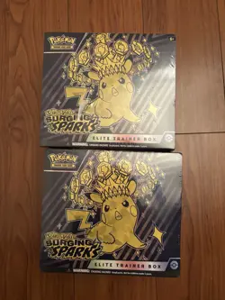 Surging Sparks Elite Trainer Box ETB NEW Sealed Pokemon Lot Of 2 - Image 1
