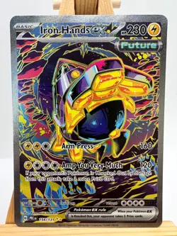 Pokemon Prismatic Evolutions - 154/131 Iron Hands ex - SIR - NM/M - Image 1