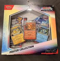 Pokemon TCG Prismatic Evolutions Poster Collection Eevee Sealed Box - Image 1