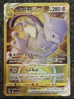 Pokemon GO #086/078 Mewtwo VSTAR (86) (Secret) NM - Image 1
