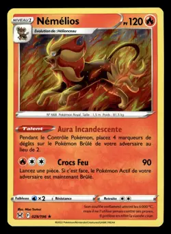 Carte Pokemon Nemelios Holo 029/196 Origine Perdue Francais - Image 1
