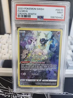 Pokemon Mew Crown Zenith Galarian Gallery Holo Rare GG10/GG70 PSA 9 - Image 1
