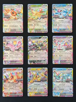 Pokemon Eeveelutions ex (Prismatic Evolutions Stamp) - Complete Set - NM Holo - Image 1