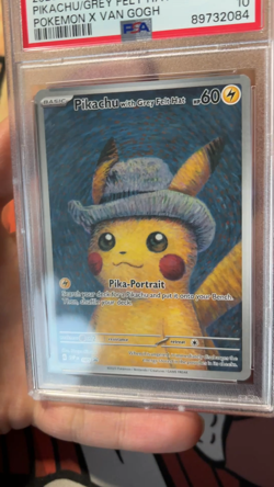 Pokemon Pikachu With Grey Felt Hat Van Gogh SVP 085 Promo Card PSA 10 GEM MINT ! - Image 2