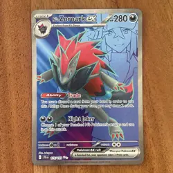 Pokemon TCG N's Zoroark EX Holo Ultra Rare Card Journey Together 175/159 NM - Image 1