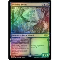 FOIL TWINING TWINS (SHOWCASE) X4 Wilds Of Eldraine WOE Magic MTG MINT CARD - Image 1