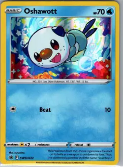 Oshawott SWSH222 Holo SWSH: Sword & Shield Promo Cards - Pokemon Card - NM - Image 1