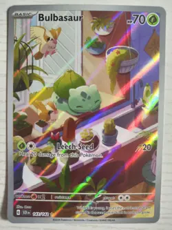 Pokemon Cards Bulbasaur 143/142 Stellar Crown Illustration Rare - Image 1