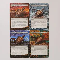 X4 Sensei's Divining Top Champions of Kamigawa Hand Painted Full Altered Art 🐠 - Image 1