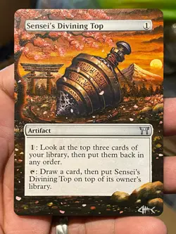 X4 Sensei's Divining Top Champions of Kamigawa Hand Painted Full Altered Art 🐠 - Image 5