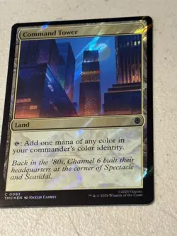 mtg surge foil Command Tower, land, TMNT commander, unplayed - Image 1