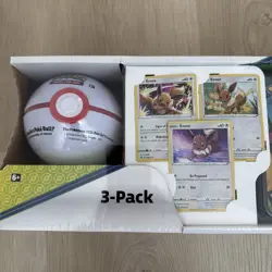Pokemon Eevee 3-Pack Treasure Chest Tin & 2 Random Poke Balls. Costco Exclusive. - Image 2