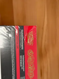Scarlet and Violet Base Set Pokemon Center Exclusive ETB 🔴Koraidon🔴 Corner rip - Image 5